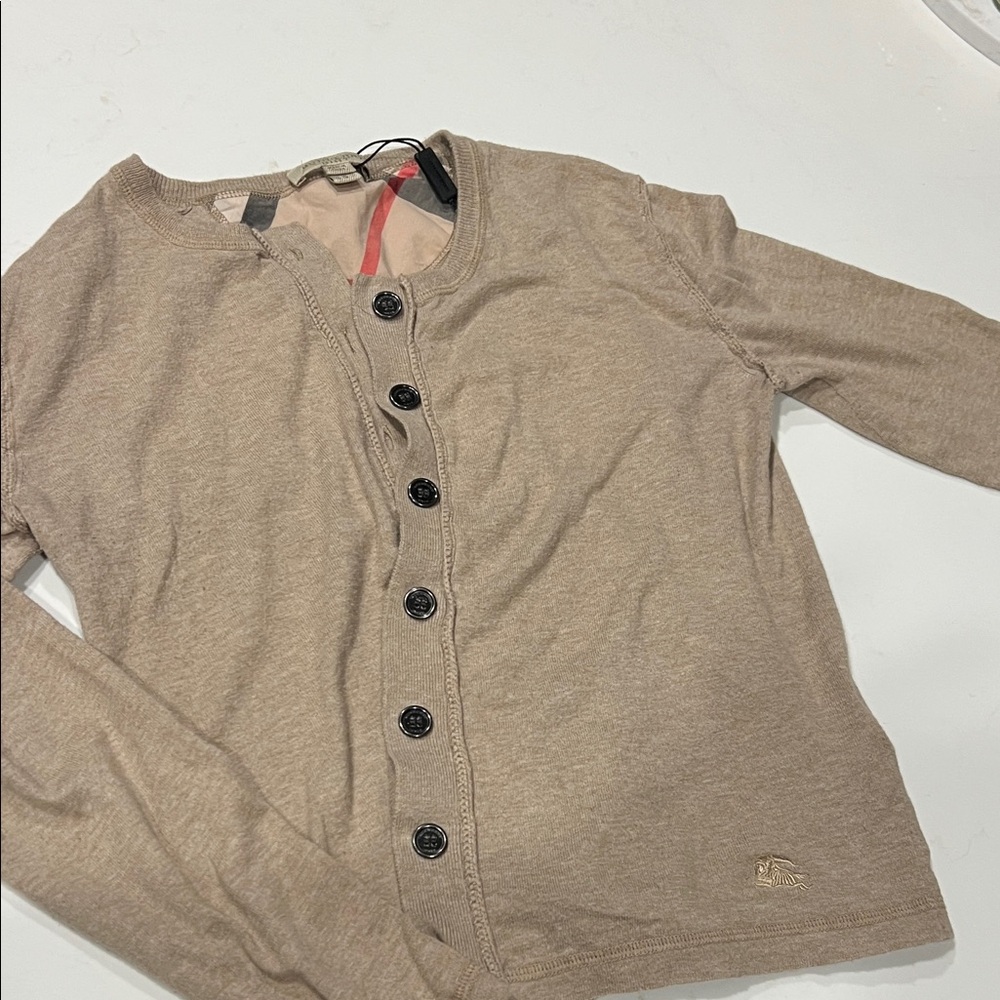 Tan Button-Up Cardigan